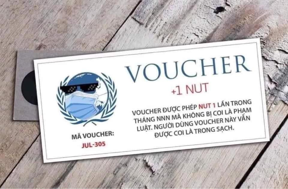 Voucher được NUT 1 lần trong tháng NNN No Nut November