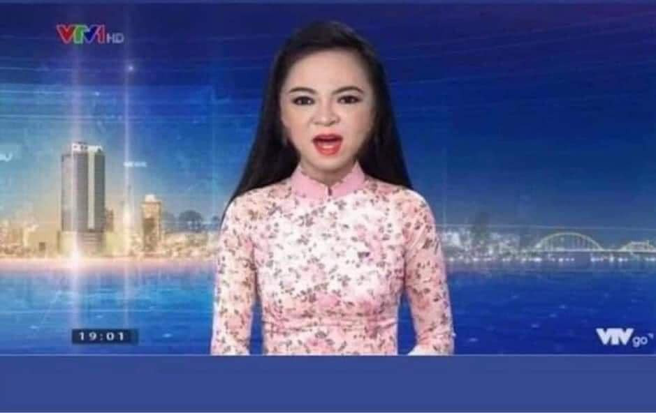 Cô Phương Hằng làm MC thời sự VTV1